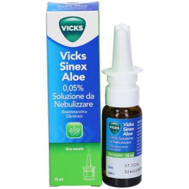 Vicks Sinex Aloe nebulizzatore 15ml 0,05%