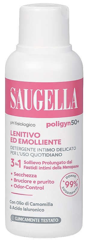 SAUGELLA POLIGYN 50+ DETERGENTE INTIMO LENITIVO ED EMOLLIENTE 250 ML SAUGELLA POLIGYN 50+ DETERGENTE INTIMO LENITIVO ED EMOLLIENTE 250 ML