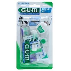 GUM TRAVEL KIT VIAGGIO 1 SPAZZOLINO PIEGHEVOLE GUM TRAVEL + 1 DENTIFRICIO VIAGGIO 12 ML + 1 ROCCHETTO FILO INTERDENTALE 10MT + 2 SCOVOLINI GOMMA GUM SOFT PICKS GUM TRAVEL KIT VIAGGIO 1 SPAZZOLINO PIEGHEVOLE GUM TRAVEL + 1 DENTIFRICIO VIAGGIO 12 ML + 1 ROCCHETTO FILO INTERDENTALE 10MT + 2 SCOVOLINI GOMMA GUM SOFT PICKS