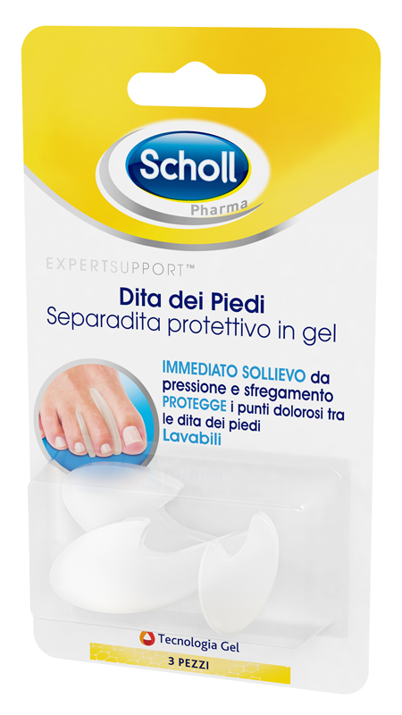 SEPARADITA PROTETTIVO IN GEL SCHOLL EXPERT SUPPORT PER DITA DEI PIEDI 3 PEZZI SEPARADITA PROTETTIVO IN GEL SCHOLL EXPERT SUPPORT PER DITA DEI PIEDI 3 PEZZI