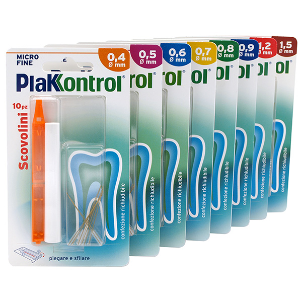 PLAKKONTROL MINIGRIP SCOVOLINO 1,2 MM 10 PEZZI PLAKKONTROL MINIGRIP SCOVOLINO 1,2 MM 10 PEZZI