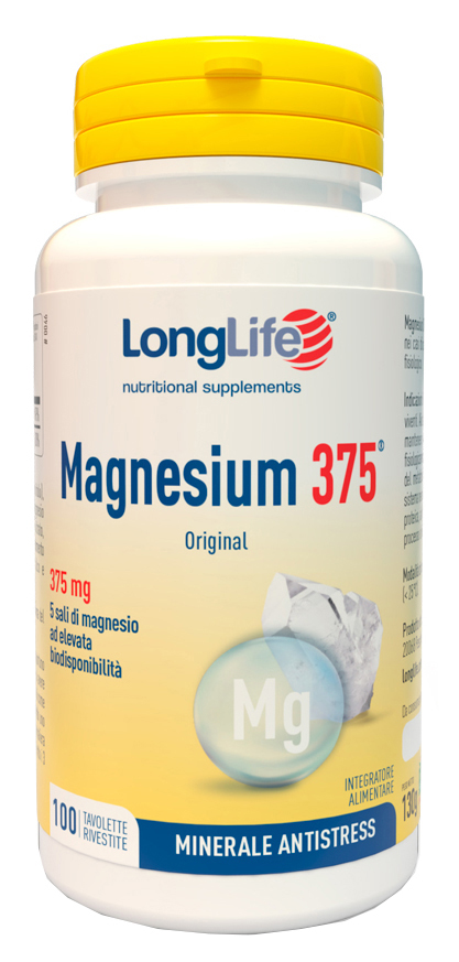 LONGLIFE MAGNESIUM 375 ORIGINAL 375 MG 100 TAVOLETTE LONGLIFE MAGNESIUM 375 ORIGINAL 375 MG 100 TAVOLETTE