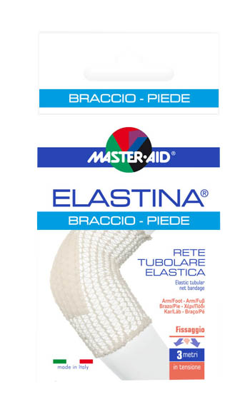 RETE TUBOLARE ELASTICA IPOALLERGENICA MASTER-AID ELASTINA BRACCIO/PIEDE 3 MT IN TENSIONE CALIBRO 4 CM RETE TUBOLARE ELASTICA IPOALLERGENICA MASTER-AID ELASTINA BRACCIO/PIEDE 3 MT IN TENSIONE CALIBRO 4 CM