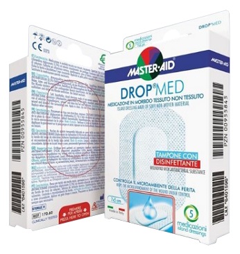 MEDICAZIONE COMPRESSA AUTOADESIVA DERMOATTIVA IPOALLERGENICA AERATA MASTER-AID DROP MED 7X5 5 PEZZI MEDICAZIONE COMPRESSA AUTOADESIVA DERMOATTIVA IPOALLERGENICA AERATA MASTER-AID DROP MED 7X5 5 PEZZI