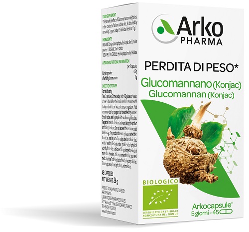 ARKO CAPSULE GLUCOMANNANO BIO 45 CAPSULE ARKO CAPSULE GLUCOMANNANO BIO 45 CAPSULE