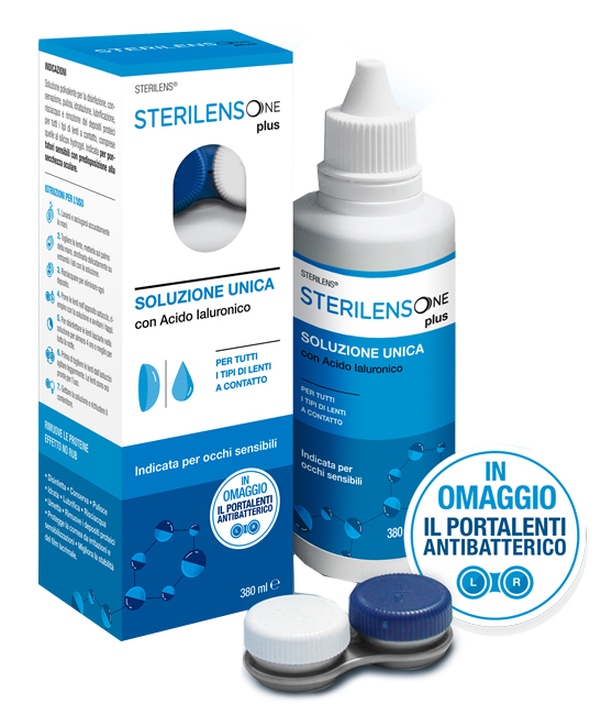 SOLUZIONE UNICA STERILENS ONE PLUS CON ACIDO IALURONICO 380 ML SOLUZIONE UNICA STERILENS ONE PLUS CON ACIDO IALURONICO 380 ML