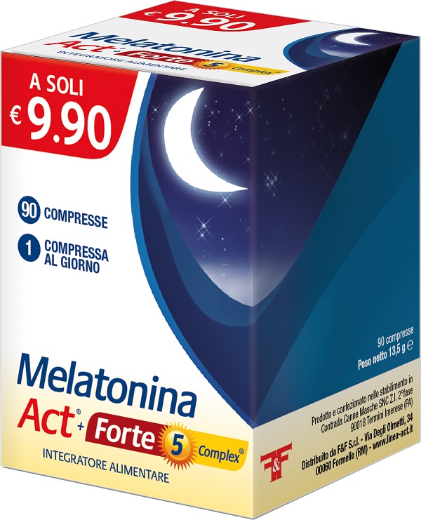 MELATONINA ACT+FORTE 5 COMPLEX 90 COMPRESSE MELATONINA ACT+FORTE 5 COMPLEX 90 COMPRESSE