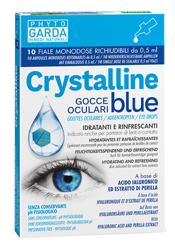 CRYSTALLINE BLUE GOCCE OCULARI MONODOSE 10 FIALE 0,5 ML CRYSTALLINE BLUE GOCCE OCULARI MONODOSE 10 FIALE 0,5 ML