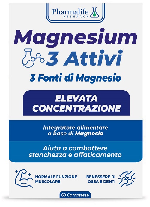 MAGNESIUM 3 ATTIVI 60 COMPRESSE MAGNESIUM 3 ATTIVI 60 COMPRESSE
