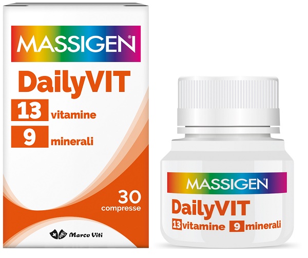 MASSIGEN DAILYVIT 12 VITAMINE 11 MINERALI 30 COMPRESSE RIVESTITE MASSIGEN DAILYVIT 12 VITAMINE 11 MINERALI 30 COMPRESSE RIVESTITE