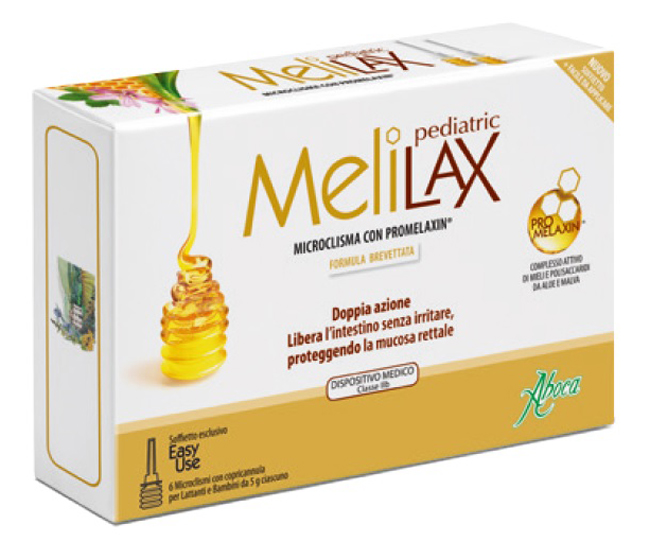 MELILAX PEDIATRIC MICROCLISMI 6 PEZZI 5 G MELILAX PEDIATRIC MICROCLISMI 6 PEZZI 5 G