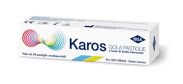 KAROS GOLA PASTIGLIE 20 PASTIGLIE ORODISPERSIBILI GUSTO LIMONE KAROS GOLA PASTIGLIE 20 PASTIGLIE ORODISPERSIBILI GUSTO LIMONE