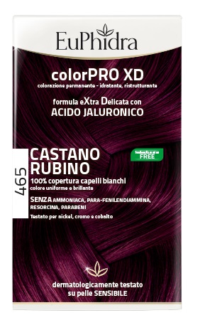EUPHIDRA COLORPRO XD 465 CAST RUBINO GEL COLORANTE CAPELLI IN FLACONE + ATTIVANTE + BALSAMO + GUANTI EUPHIDRA COLORPRO XD 465 CAST RUBINO GEL COLORANTE CAPELLI IN FLACONE + ATTIVANTE + BALSAMO + GUANTI