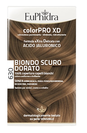 EUPHIDRA COLORPRO XD 630 BIONDO SCURO DORATO GEL COLORANTE CAPELLI IN FLACONE + ATTIVANTE + BALSAMO + GUANTI EUPHIDRA COLORPRO XD 630 BIONDO SCURO DORATO GEL COLORANTE CAPELLI IN FLACONE + ATTIVANTE + BALSAMO + GUANTI