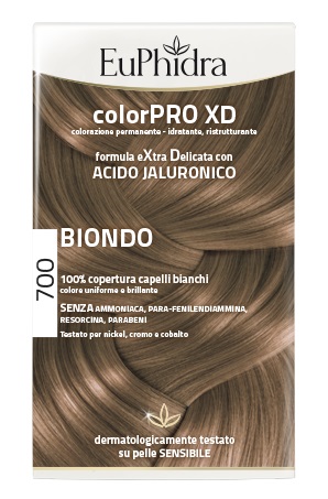 EUPHIDRA COLORPRO XD 700 BIONDO GEL COLORANTE CAPELLI IN FLACONE + ATTIVANTE + BALSAMO + GUANTI EUPHIDRA COLORPRO XD 700 BIONDO GEL COLORANTE CAPELLI IN FLACONE + ATTIVANTE + BALSAMO + GUANTI