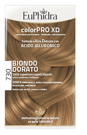 EUPHIDRA COLORPRO XD 730 BIONDO DORATO GEL COLORANTE CAPELLI IN FLACONE + ATTIVANTE + BALSAMO + GUANTI EUPHIDRA COLORPRO XD 730 BIONDO DORATO GEL COLORANTE CAPELLI IN FLACONE + ATTIVANTE + BALSAMO + GUANTI