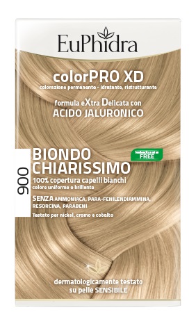 EUPHIDRA COLORPRO XD 900 BIONDO CHIARISSIMO GEL COLORANTE CAPELLI IN FLACONE + ATTIVANTE + BALSAMO + GUANTI EUPHIDRA COLORPRO XD 900 BIONDO CHIARISSIMO GEL COLORANTE CAPELLI IN FLACONE + ATTIVANTE + BALSAMO + GUANTI