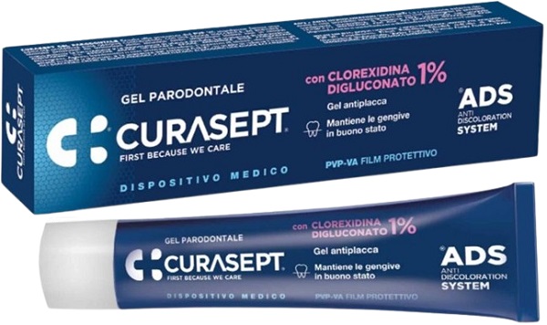 CURASEPT ADS GEL PARODONTALE CLOREXIDINA DIGLUCONATO 1% 30 ML CURASEPT ADS GEL PARODONTALE CLOREXIDINA DIGLUCONATO 1% 30 ML