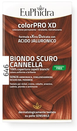 EUPHIDRA COLORPRO GEL COLORANTE CAPELLI XD 646 CANNELLA 50 ML IN FLACONE + ATTIVANTE + BALSAMO + GUANTI EUPHIDRA COLORPRO GEL COLORANTE CAPELLI XD 646 CANNELLA 50 ML IN FLACONE + ATTIVANTE + BALSAMO + GUANTI