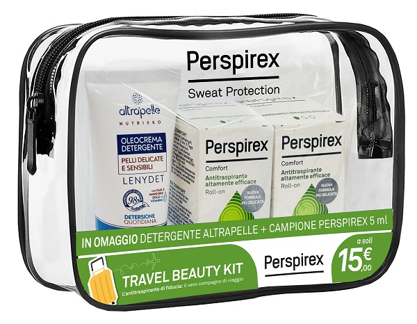 PERSPIREX ROLL ON COMFORT TRAVEL KIT 2 ROLL ON COMFORT 20 ML + 1 DETERGENTE ALTRAPELLE OMAGGIO PERSPIREX ROLL ON COMFORT TRAVEL KIT 2 ROLL ON COMFORT 20 ML + 1 DETERGENTE ALTRAPELLE OMAGGIO