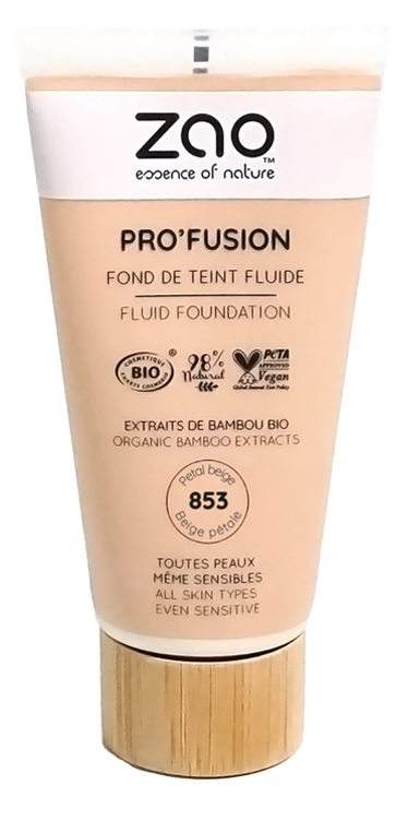 ZAO FONDOTINTA FLUIDO PRO'FUSION 853 BEIGE PETALO 30 ML
