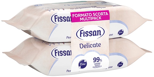 FISSAN SALVIETTE DELICATE NEW BIPACK 70 PEZZI FISSAN SALVIETTE DELICATE NEW BIPACK 70 PEZZI