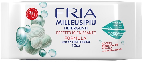 FRIA MILLEUSIPIU' DETERGENTI EFFETTO IGIENIZZANTE CON ANTIBATTERICO 12 PEZZI FRIA MILLEUSIPIU' DETERGENTI EFFETTO IGIENIZZANTE CON ANTIBATTERICO 12 PEZZI