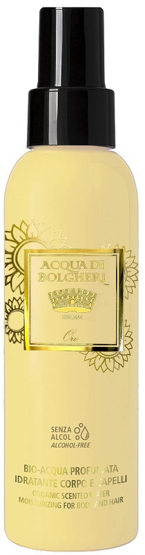 ACQUA DI BOLGHERI BIO ACQUA PROFUMATA IDRATANTE CORPO E CAPELLI ORO 150 ML ACQUA DI BOLGHERI BIO ACQUA PROFUMATA IDRATANTE CORPO E CAPELLI ORO 150 ML