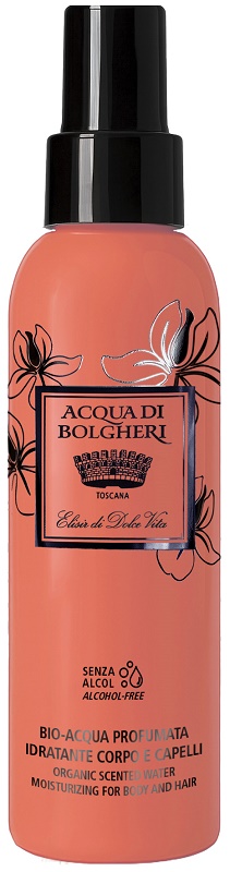 ACQUA DI BOLGHERI BIO ACQUA PROFUMATA IDRATANTE CORPO E CAPELLI ELISIR 150 ML ACQUA DI BOLGHERI BIO ACQUA PROFUMATA IDRATANTE CORPO E CAPELLI ELISIR 150 ML