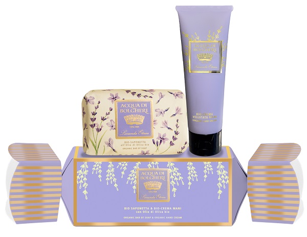 LAVANDA COFANETTO CARAMELLA BIO SAPONETTA & BIO CREMA MANI CON OLIO DI OLIVA BIO