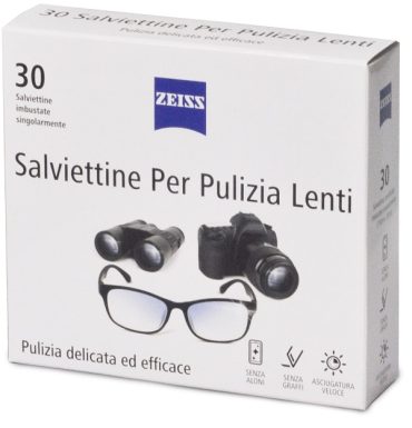 ZEISS SALVIETTINE PULIZIA LENTI 30 PEZZI