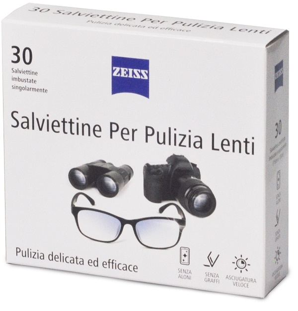 ZEISS SALVIETTINE PULIZIA LENTI 30 PEZZI