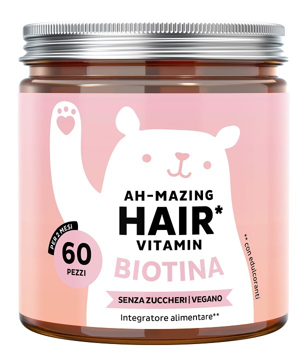 BEARS WITH BENEFITS AH-MAZING HAIR VITAMINS CON BIOTINA 60 CARAMELLE GOMMOSE CON EDULCORANTI SENZA ZUCCHERI BEARS WITH BENEFITS AH-MAZING HAIR VITAMINS CON BIOTINA 60 CARAMELLE GOMMOSE CON EDULCORANTI SENZA ZUCCHERI