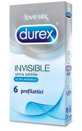 DUREX INVISIBLE PROFILATTICO 6 PEZZI DUREX INVISIBLE PROFILATTICO 6 PEZZI