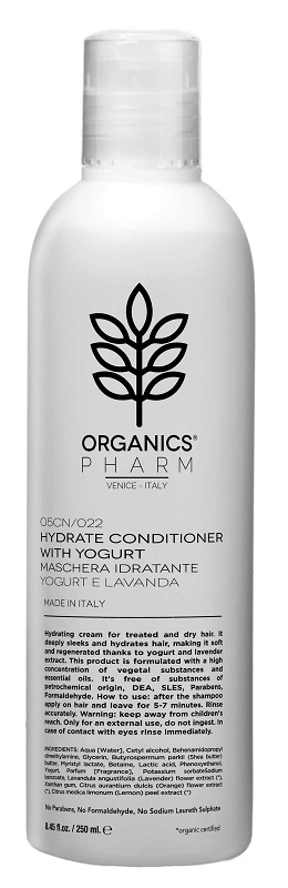ORGANICS PHARMA HYDRATE CONDITIONER WITH YOGURT AND LAVENDER 250 ML ORGANICS PHARMA HYDRATE CONDITIONER WITH YOGURT AND LAVENDER 250 ML