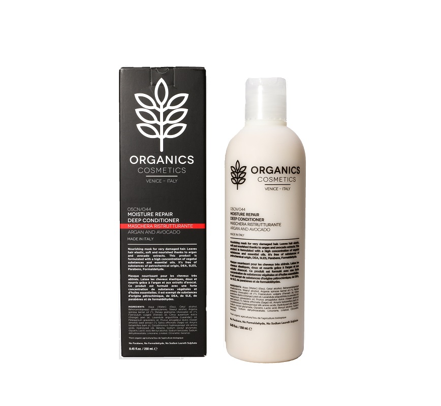 ORGANICS COSMETICS MOISTURE REPAIR DEEP CONDITIONER ARGAN AND AVOCADO 250 ML ORGANICS COSMETICS MOISTURE REPAIR DEEP CONDITIONER ARGAN AND AVOCADO 250 ML