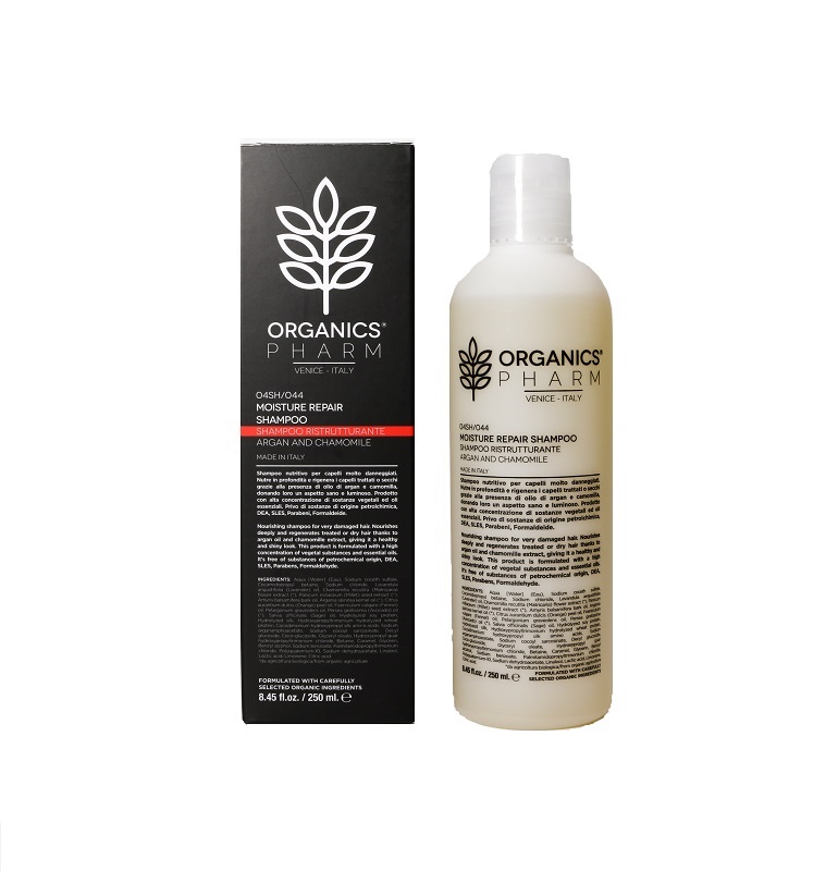 ORGANICS PHARM MOISTURE REPAIR SHAMPOO ARGAN OIL AND CHAMOMILLE 250 ML ORGANICS PHARM MOISTURE REPAIR SHAMPOO ARGAN OIL AND CHAMOMILLE 250 ML