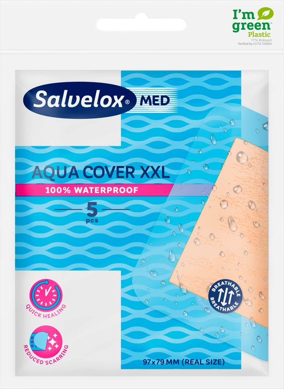 CEROTTO SALVELOX MED AQUA COVER XXL 97X79MM 5 PEZZI CEROTTO SALVELOX MED AQUA COVER XXL 97X79MM 5 PEZZI