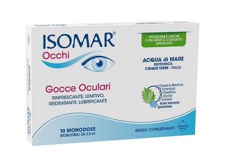 ISOMAR OCCHI GOCCE OCULARI ALL'ACIDO IALURONICO 0,20% 10 FLACONCINI