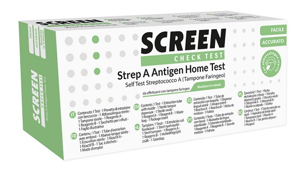 STREP A ANTIGEN HOME TEST DETERMINAZIONE QUALITATIVA ANTIGENI STREPTOCOCCO A DA TAMPONE FARINGEO 2 PEZZI STREP A ANTIGEN HOME TEST DETERMINAZIONE QUALITATIVA ANTIGENI STREPTOCOCCO A DA TAMPONE FARINGEO 2 PEZZI