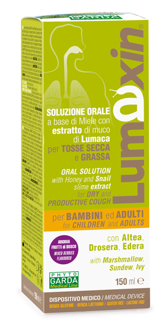 LUMAXIN DISPOSITIVO MEDICO SCIROPPO ADULTI/BAMBINI 150 ML LUMAXIN DISPOSITIVO MEDICO SCIROPPO ADULTI/BAMBINI 150 ML
