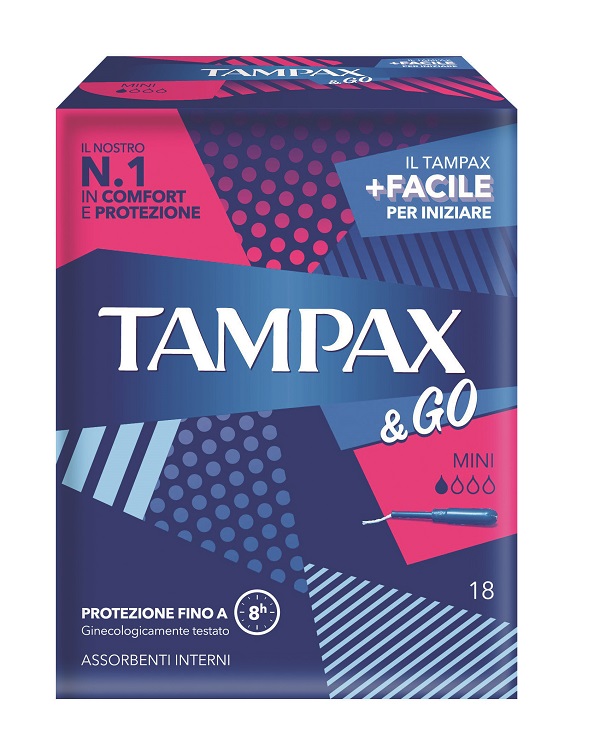 TAMPAX & GO MINI 18 PEZZI TAMPAX & GO MINI 18 PEZZI