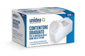 CONTENITORE PER LA RACCOLTA DELLE URINE UNIDEA NELLE 24 ORE 2500 ML CONTENITORE PER LA RACCOLTA DELLE URINE UNIDEA NELLE 24 ORE 2500 ML