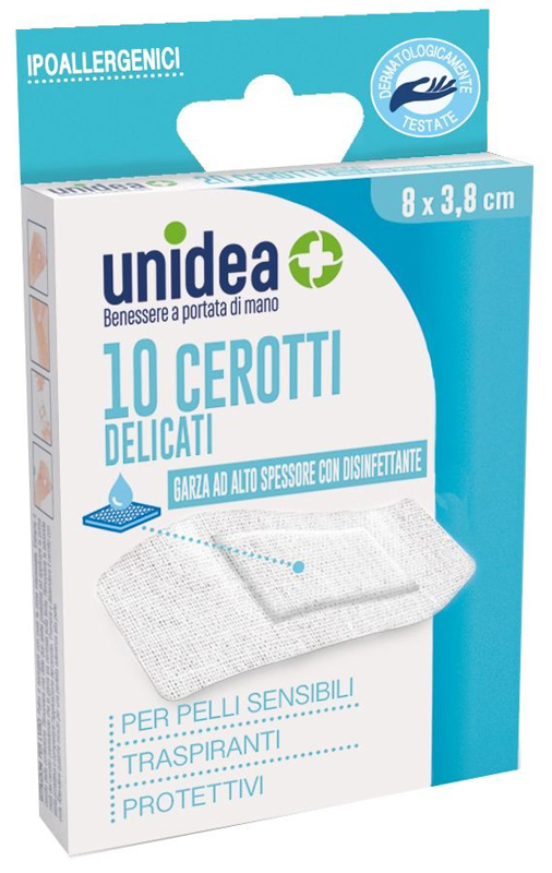 CEROTTO UNIDEA SUPER 8X3,8 CM TESSUTO NON TESSUTO 10 PEZZI CEROTTO UNIDEA SUPER 8X3,8 CM TESSUTO NON TESSUTO 10 PEZZI