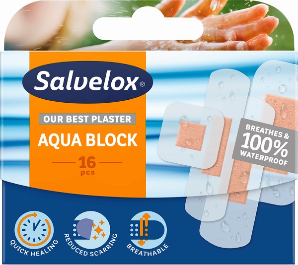 CEROTTO SALVELOX AQUA BLOCK 16 PEZZI CEROTTO SALVELOX AQUA BLOCK 16 PEZZI