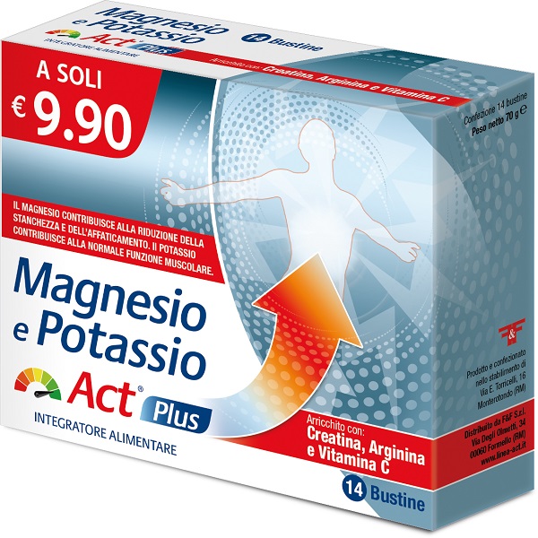 MAGNESIO E POTASSIO ACT PLUS 14 BUSTINE MAGNESIO E POTASSIO ACT PLUS 14 BUSTINE