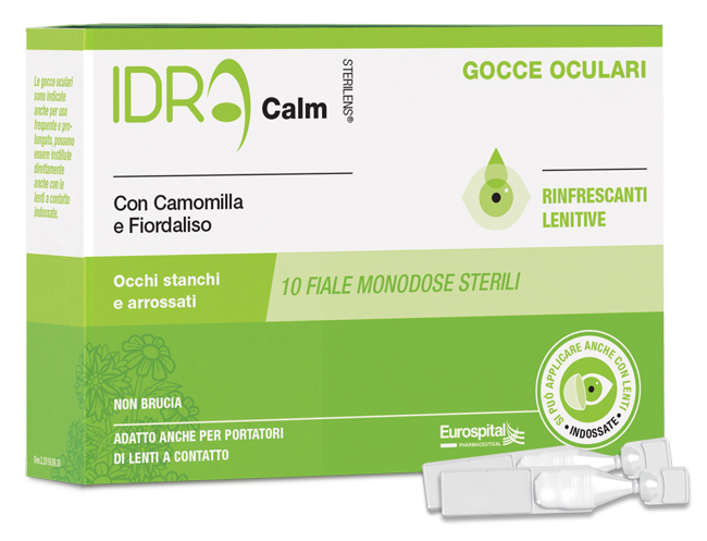 GOCCE OCULARI RINFRESCANTI STERILENS IDRA CALM CAMOMILLA E FIORDALISO 10 FIALE MONODOSE DA 0,33 ML GOCCE OCULARI RINFRESCANTI STERILENS IDRA CALM CAMOMILLA E FIORDALISO 10 FIALE MONODOSE DA 0,33 ML