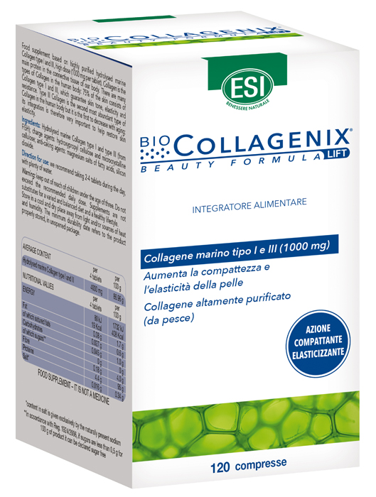 ESI BIOCOLLAGENIX 120 COMPRESSE ESI BIOCOLLAGENIX 120 COMPRESSE