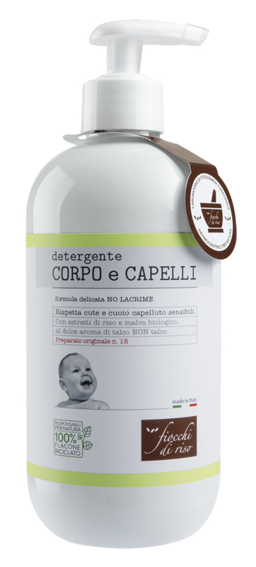 FIOCCHI DI RISO DETERGENTE CORPO/CAPELLI TALCO 400 ML FIOCCHI DI RISO DETERGENTE CORPO/CAPELLI TALCO 400 ML