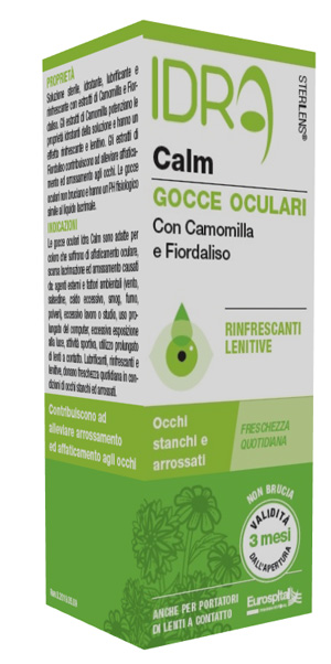 GOCCE OCULARI RINFRESCANTI STERILENS IDRA CALM CAMOMILLA E FIORDALISO 10 ML GOCCE OCULARI RINFRESCANTI STERILENS IDRA CALM CAMOMILLA E FIORDALISO 10 ML